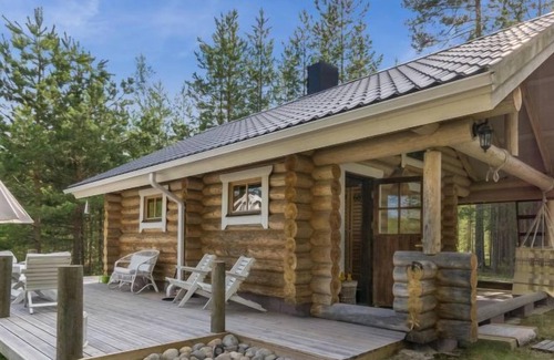 Hiukkajoki House | Vacation home Luonnonhelma in Punkaharju - 8 persons, 1 bedrooms