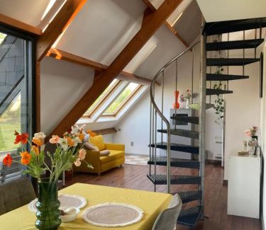 Iddergem Apartment | Vakantiewoning centraal in België, veel privacy, prachtig uitzicht, airco
