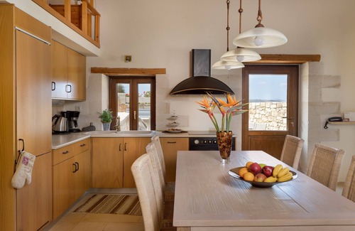 Makhairoi Villa | Villa Aladanos-stone villa/private heated jacuzzi and pool with amazing views