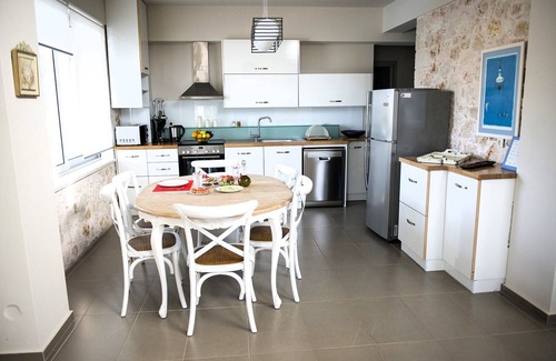 Gavalochori Villa | Villa Armonia, sea view, big heated pool, good privacy, 8 mins by car to beach.