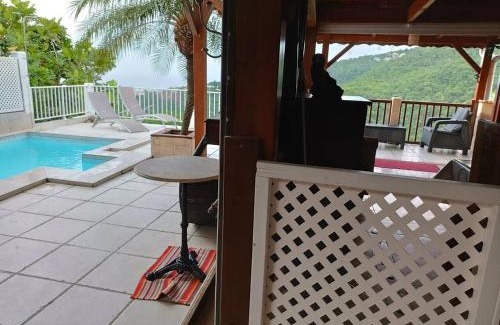 Marigot Villa | Villa avec vue sur mer à Vieux Habitants, piscine