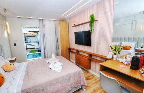 Barreira do Boqueirao House | Villa Beija-Flor 1 - Suíte alexa com piscina privativa