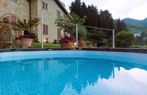 Pescia Villa | VILLA CAMELIA TUSCANY villa with pool surrounded by olive trees - wonderful view