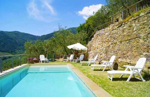 Buti Villa | Villa in Tuscany with private pool and Wi-fi above historic Buti, near Pisa