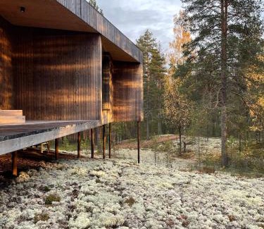 Utajarvi Villa | Villa Jäkälä - An architectural wooden villa by the lake