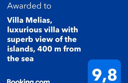 Perigiali Villa | Villa Melias, luxurious villa with superb view of the islands, 400 m from the sea