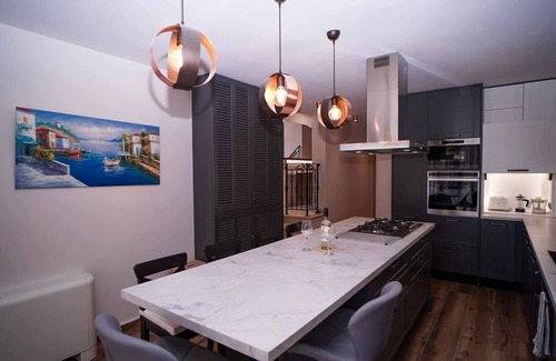 Achilleio Villa | Villa Stratos Corfu-New stone modern Villa with private pool and hot tub.