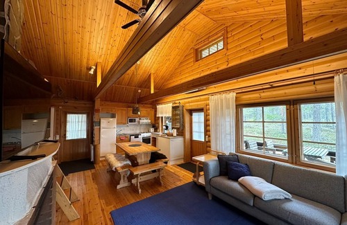 Lampivaara Cabin | Villa Sukka - Cozy cabin with Sauna and a fully equipped kitchen - Free WiFi
