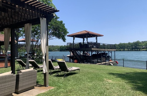 Windy Cove House | Villa Toscana – Rustic Italian Lakeside Retreat - Private Boat Dock and slip