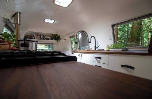 Alert Bay House | Vintage Airstream with Ocean Mountain Views