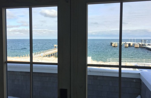 East Chop Apartment | Walking Distance From Oak Bluffs Ferry Terminal with 180 Degree Ocean View