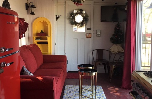 Jewett Cabin | Water Front 1920's Vintage Cotton Belt Caboose