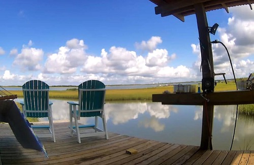 Port Lavaca Cabin | Waterfront Cabin with Amazing Private Fishing Pier and 6 Acres on the bay