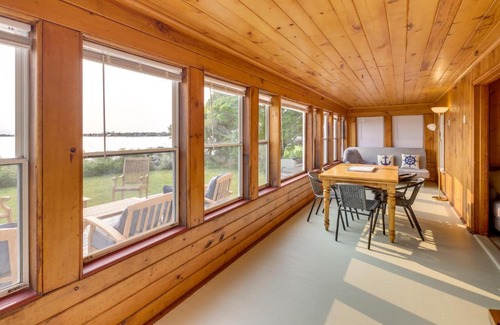 Clinton House | Waterfront Cottage with Sunroom and Patio and Grill