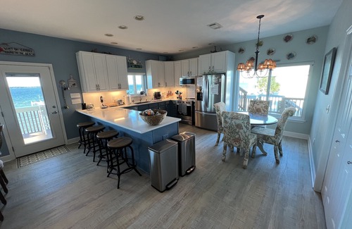 Villa Primera House | Waterfront Family Beach House: Dog-friendly, Private Beach & Dock, Deck, Grill