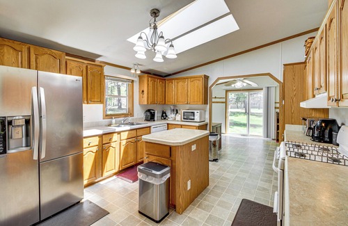 Wilkinson House | Waterfront Family Home w/Yard on Portage Lake