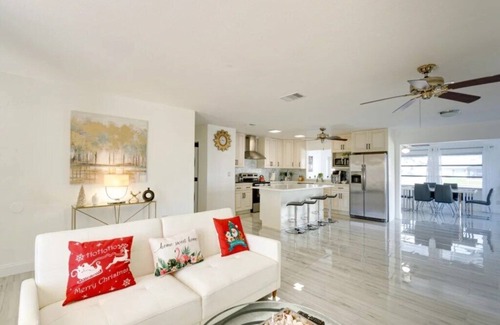 Gulf Cove House | Waterfront Retreat, Heated Pool, Boat Dock & More