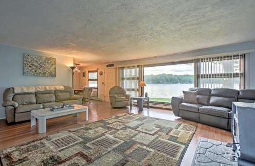 Le Roy House | Waterfront Rose Lake Cabin with Fire Pit, Dock, Boats