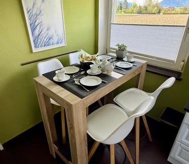 Laakirchen Apartment | Wohnung im Grünen am Stadtrand, 50 m2, eigener Garten mit Terrasse, eigener Eingang, kostenloses Parken