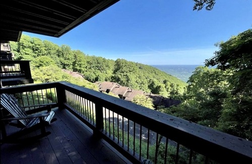 Dan River Villa | Wonderful view 2/2 villa. A block away from the Blue Ridge Parkway. 2 balconies!