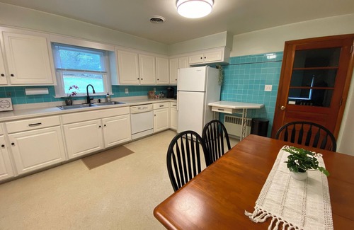 Dover House | Wooded and secluded 3-bed home with a view, game room, fire pit and gym in Dover