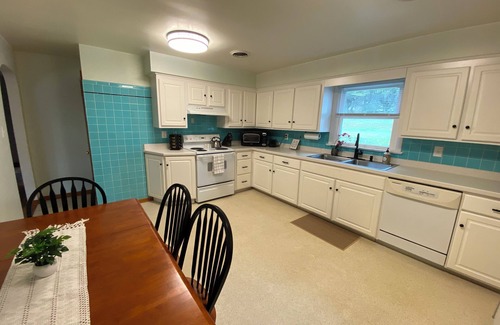 Dover House | Wooded and secluded 3-bed home with a view, game room, fire pit and gym in Dover
