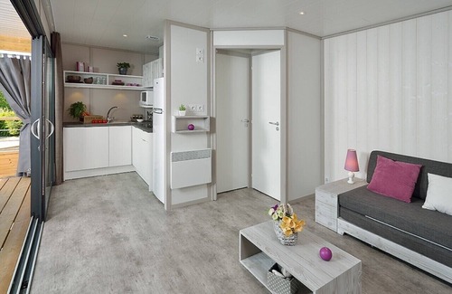 Saint-Constant-Fournoules Ski Chalet | Wooden chalet in a small campsite 3 stars