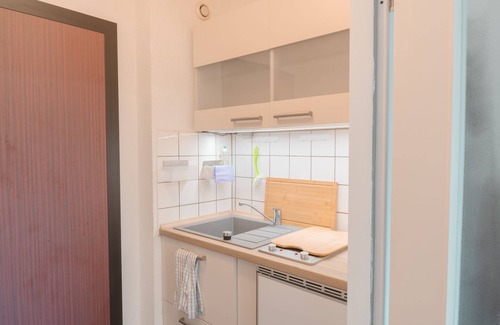 Gross Buchholz Condo | Zentral nah MHH Terrasse Komfort - 1-Zimmer-Apartment Boxspringbett, Schlafsofa