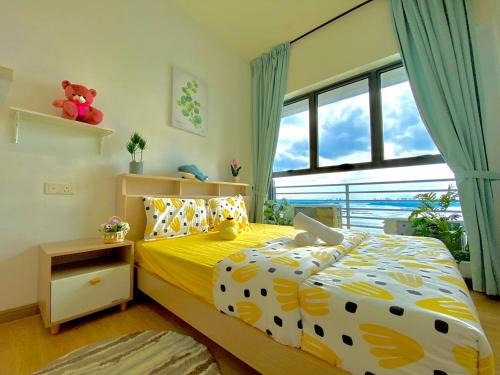 金海湾@Danga Bay温馨舒适海景套房三房三厕6-12人适合家庭入住