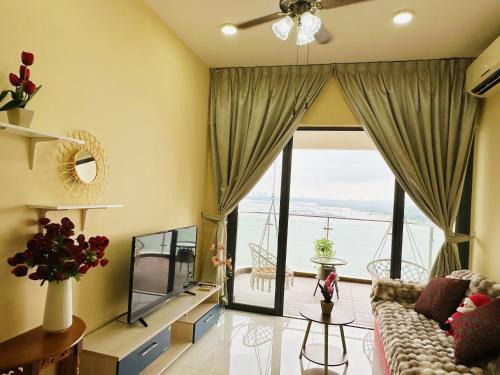 雅居清新两房一厕3-6人入住花园景 金海湾danga bay