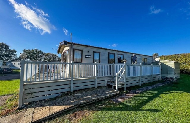 4 berth caravan with decking and WiFi at Carlton Meres in Suffolk ref 60010K