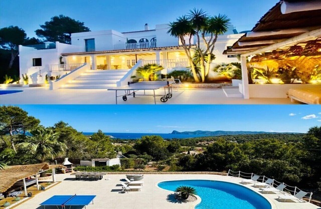 5* villa. Superb sea view. Heated swimming pool. Beach 15 mins walk.