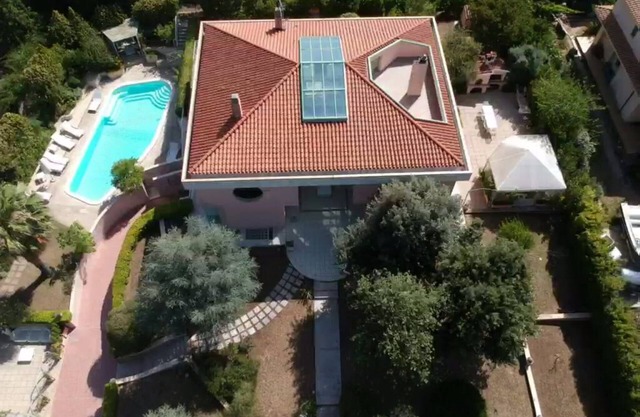 A spacious, modern villa with a private pool