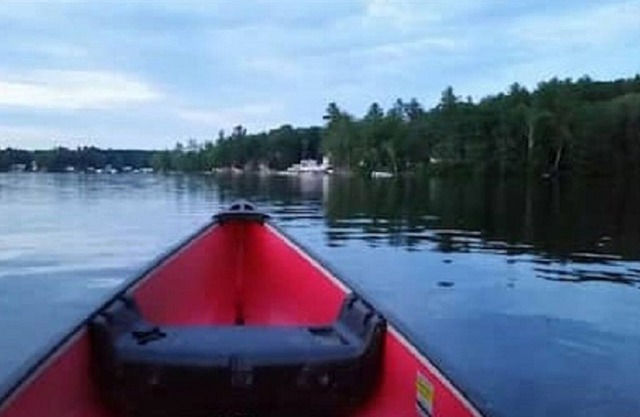 A vacation house on Angle Pond in New England, USA