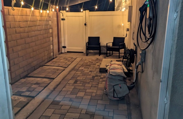 All Private Studio LV2 EV Charger, Monitor with docking station and washer/dryer