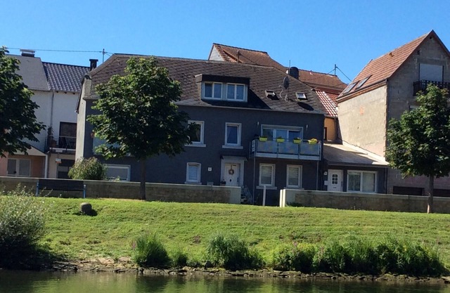 Apartment with a direct view of the Moselle and Sauer. Luxembourg border