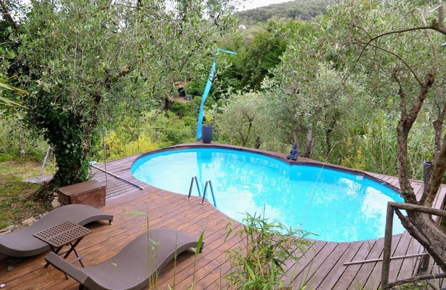 Apartment with pool in the middle of olive gardens