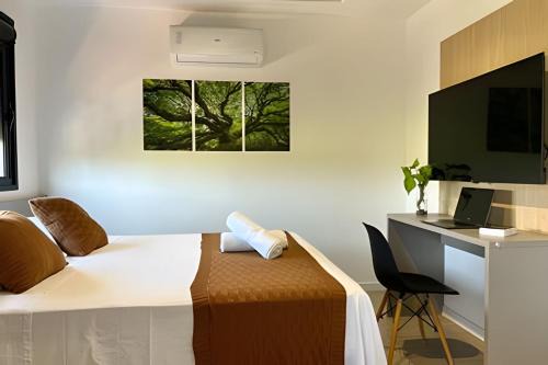 Aptos 1 ou 2 quartos no Centro com Piscina e Academia