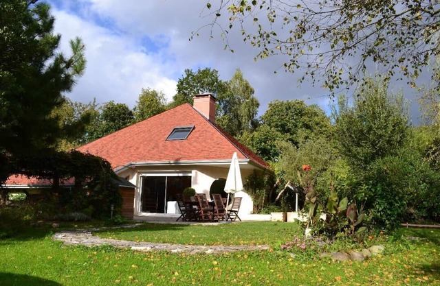 Architect-designed house in southwest France, between sea and mountains.