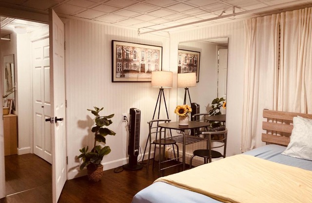 Big Bedroom on Lower Level, 65 inch TV, Netflix, Desk, Dining Table, Framingham Center