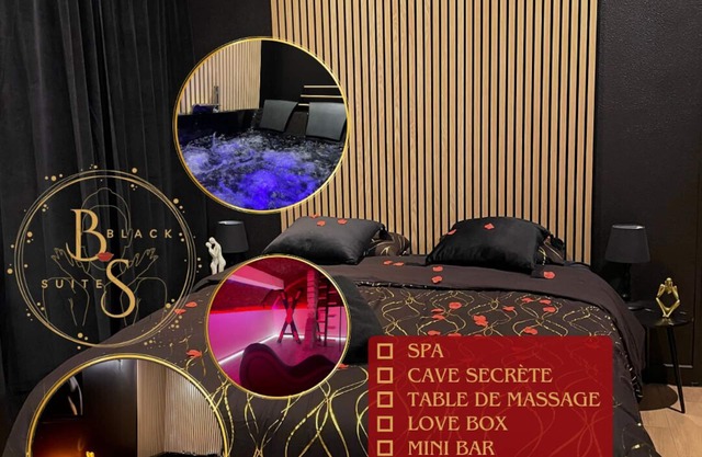 ⚜️Black Suite⚜️- Spa & Cave secrète
