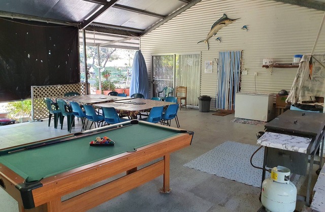 Blue Horizon Orchid Beach Fraser Island open plan living with large BBQ area