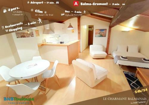 ► BNB TOULOUSE ► Le Charmant Balmanais Clim Garage 24/7