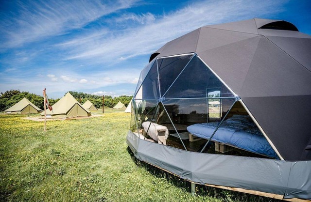 Book your own dome on an island now! In the middle of nature.