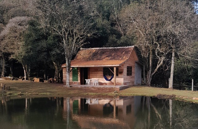 Cabana em Área Rural com Total Privacidade e Conforto com Natureza Exuberante