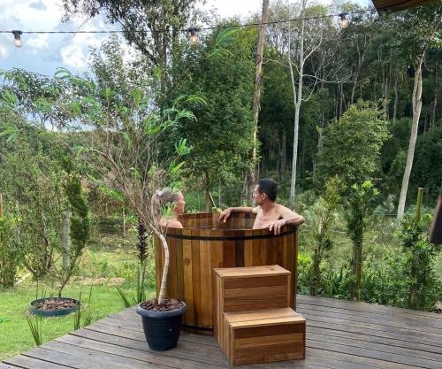Cabana com Ofurô e Cinema a 6km do Centro