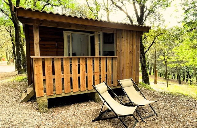 Camping Sunêlia La Clémentine * - Chalet Prestige 13m² - 1 chambre - Terrasse couverte 8m² 3 personnes