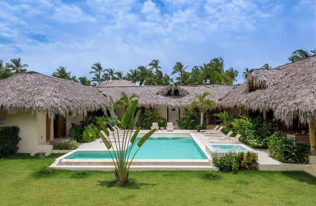 Caribbean luxury villa in beach front gated community