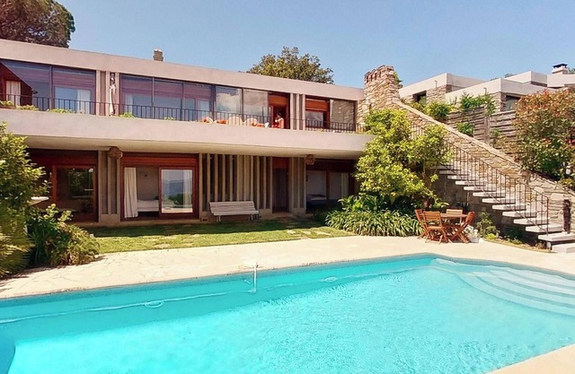 Casa-Anne Gaou Benat : clim, piscine privée, vue.