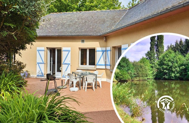 Charming 3-Bedroom Cottage with Private Lake, Near Sports & Leisure Activities.